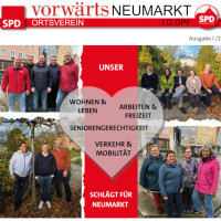 Titelblatt der vorwärts Neumarkt Ausgabe 1/26
